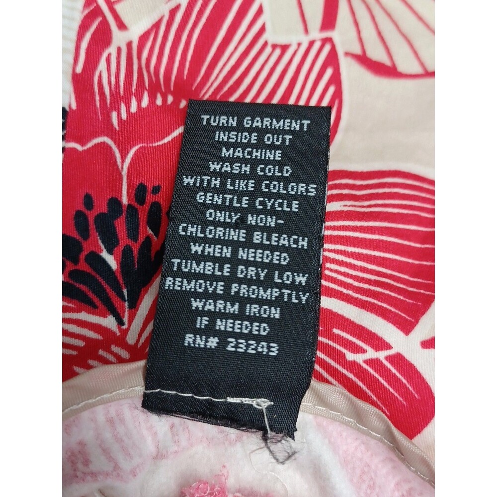 New York Company Womens Skirt Sz 10 Red White Floral Print A-Line - Picture 7 of 7